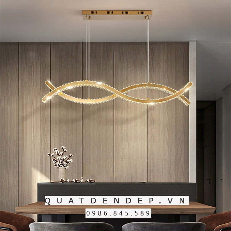 Đèn thả pha lê trang trí ánh sáng led TPL087 hiện đại