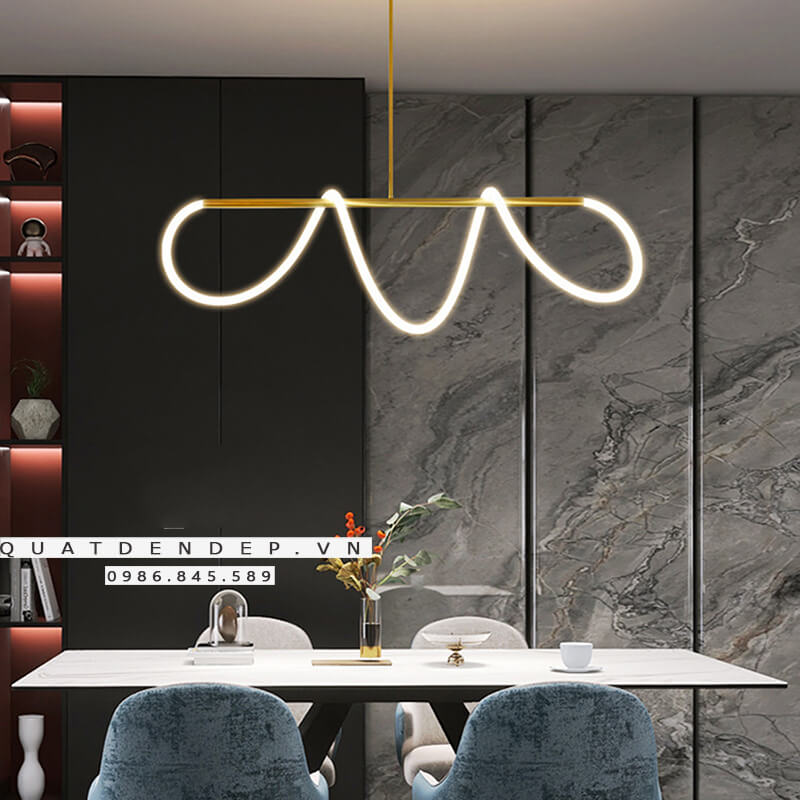 Đèn thả trang trí led ống xoắn DC-L053 hiện đại