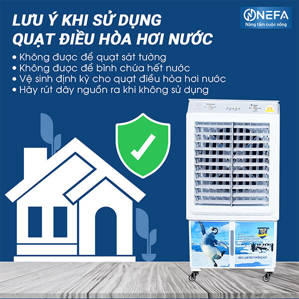 Lưu ý sử dụng Quạt điều hòa cơ NEFA NF55 chất - tốt - rẻ