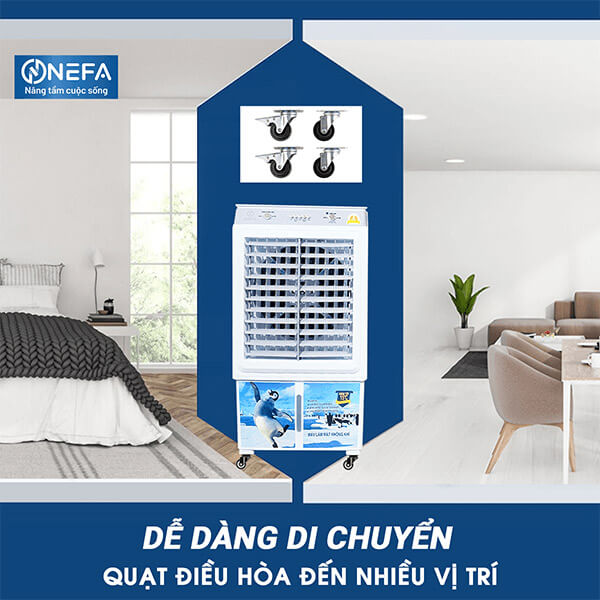 Quạt điều hòa cơ NEFA NF55 chất - tốt - rẻ dễ di chuyển