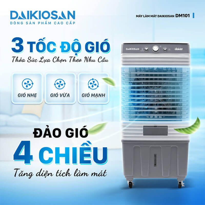Tùy chỉnh 3 tốc độ gió theo nhu cầu