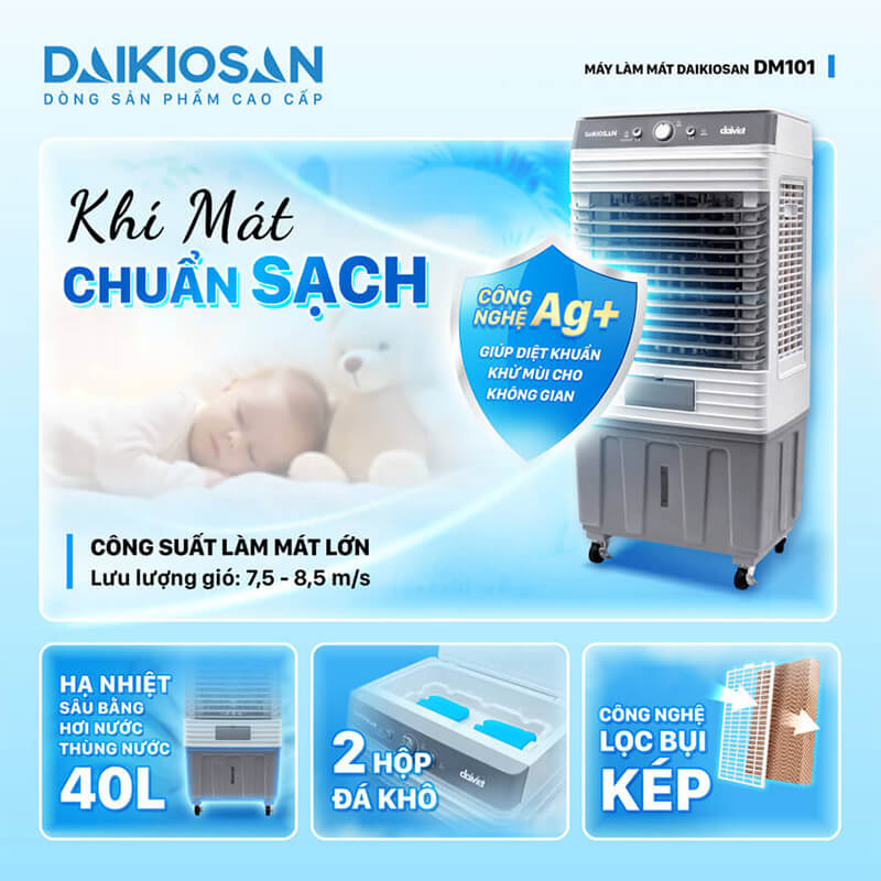 Khả năng làm mát liên tục với bình nước 40L