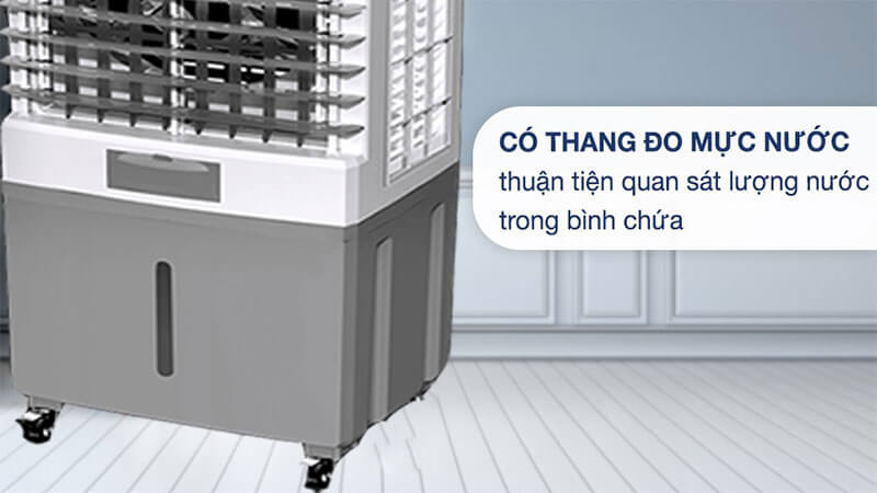 Có thang đo mực nước dễ dàng quan sát
