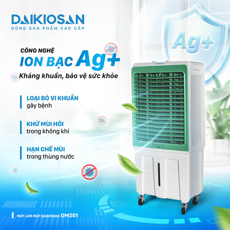 Tích hợp công nghệ Ag+ tiện lợi