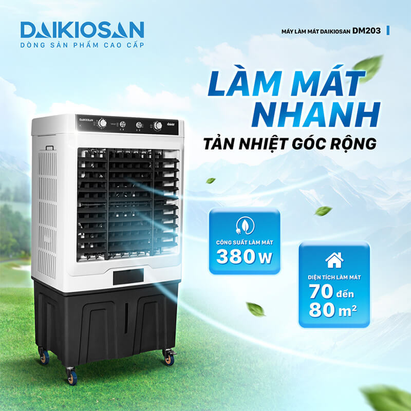 Công suất mạnh mẽ – Làm mát nhanh chóng cho không gian rộng