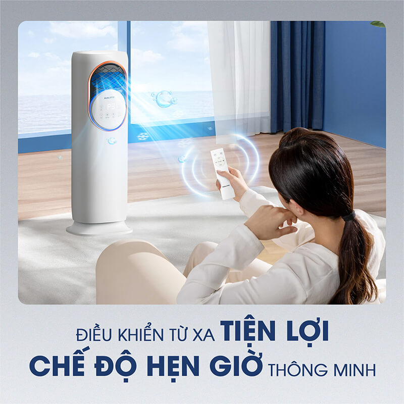 Bảng điều khiển cảm ứng hiện đại và remote từ xa tiện lợi
